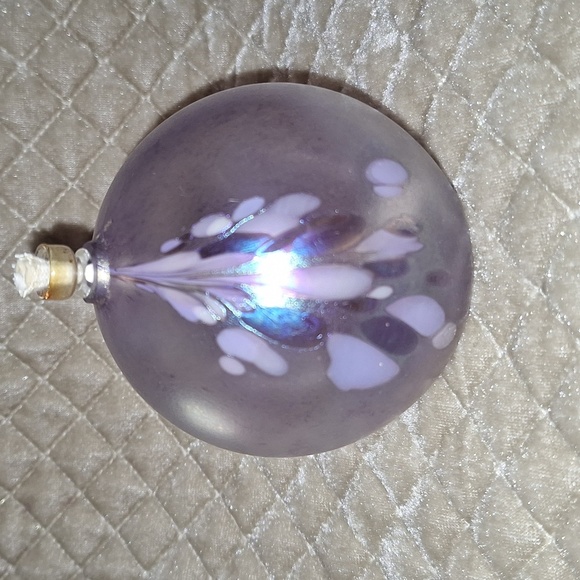 Glass Eye Studio Hand-Blown Iridescent Glass Oil Lamp - Picture 1 of 6